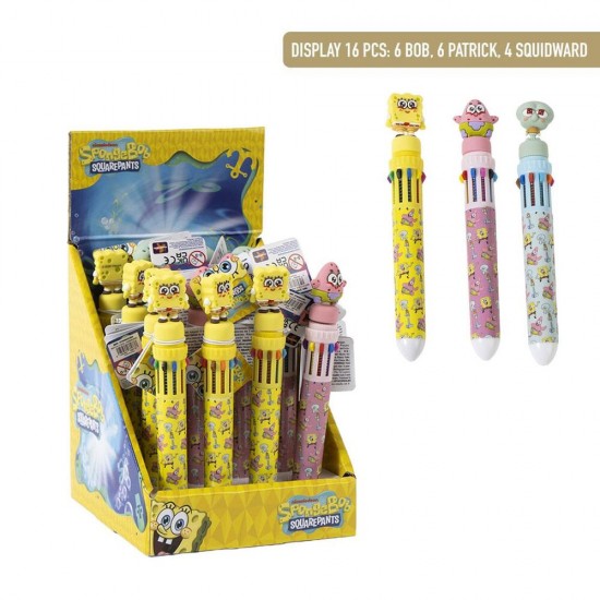 Bob Sponge assorted coloured pen 16 Τεμ.