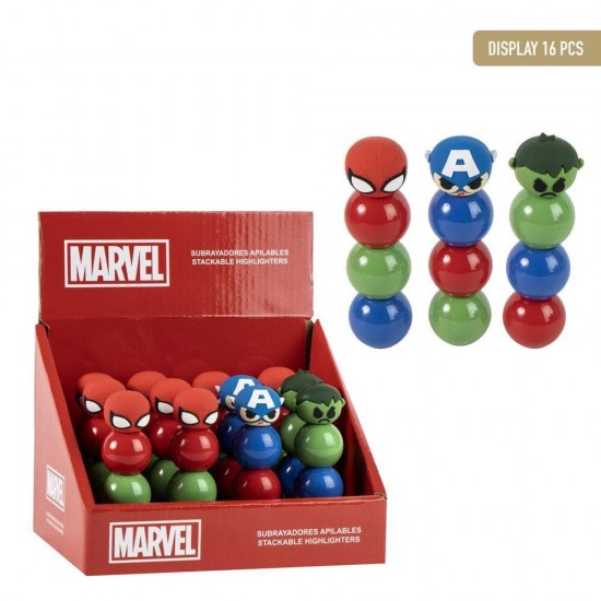 Marvel Avengers assorted stackable highlighter 16 Τεμ.