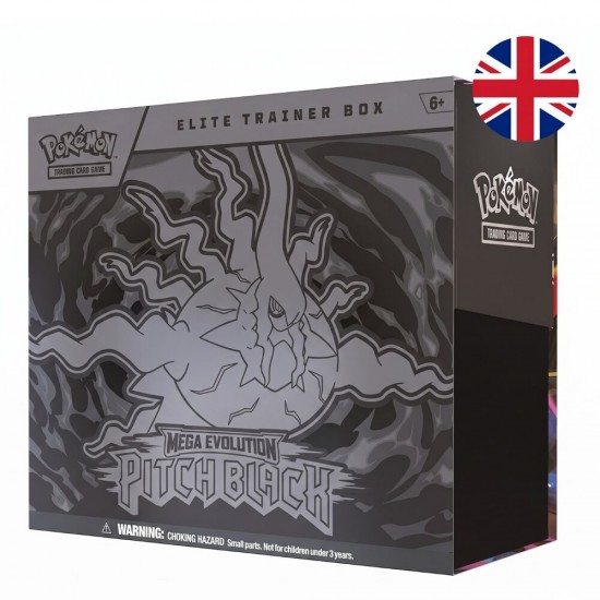 English Pokemon Pitch Black Mega Evolution Expansion Elite Trainer Card game case 10 Τεμ.