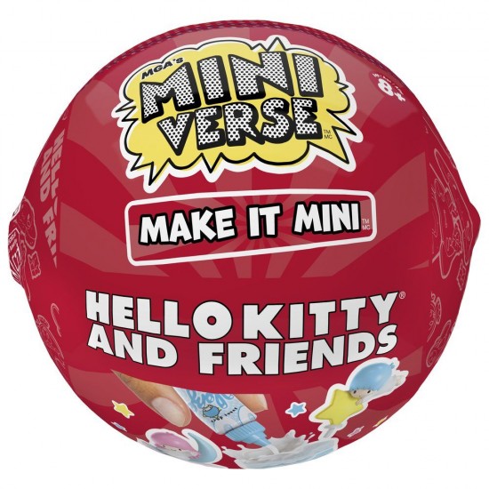 Hello Kitty Miniverse Make It Mini series 4 assorted surprise capsule 15 Τεμ.