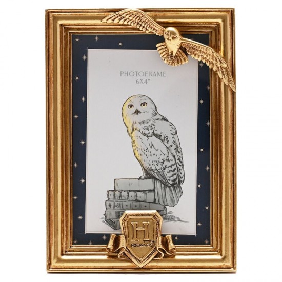 Harry Potter Hedwig gold photo frame