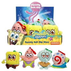 Bob Esponja assorted plush keychain 12 Τεμ.