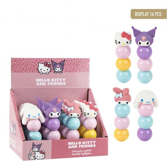 Hello Kitty assorted stackable highlighter 16 Τεμ.