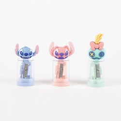 Disney Stitch assorted pencil sharpener with container 24 Τεμ.