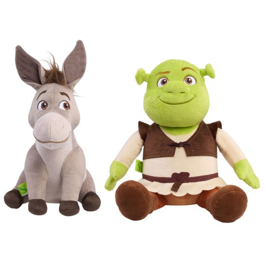 Shrek - Shrek and Donkey assorted plush toy 32cm 6 Τεμ.