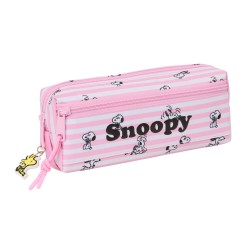 Snoopy triple pencil case