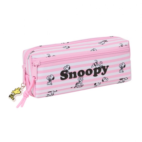 Snoopy triple pencil case