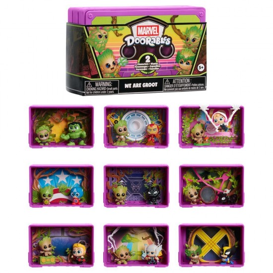 Doorables Marvel We Are Groot assorted collector Capusle 12 Τεμ.
