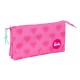 Barbie Hearts triple pencil case