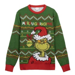 Grinch adult Christmas knitted jumper 10 Τεμ.