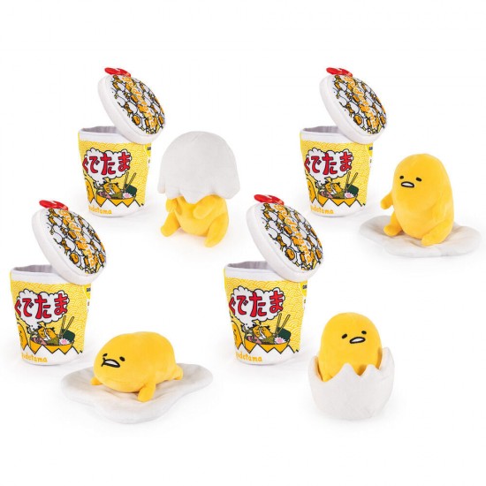 Gudetama surprise cup assorted plush toy 26cm 4 Τεμ.