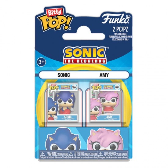Bitty POP pack 2 figures Sonic The Hedgehog Sonic & Amy Rose 12 Τεμ.