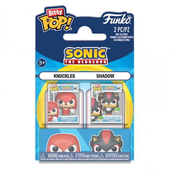 Bitty POP pack 2 figures Sonic The Hedgehog Knuckles & Shadow 12 Τεμ.