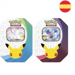 Spanish Pokemon 30 Anniversary Sylveon / Greninja Card Game tin 6 Τεμ.