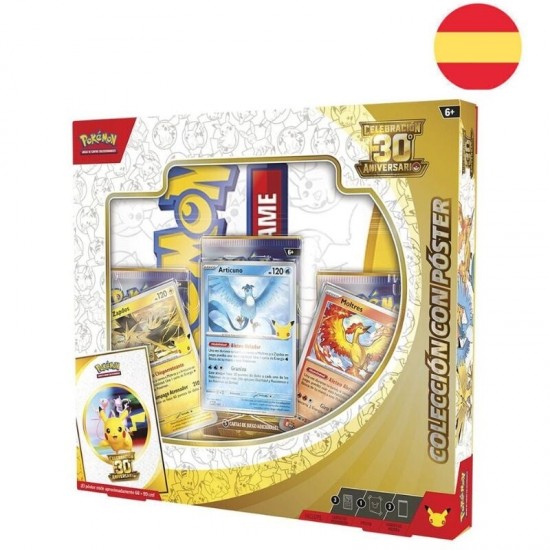Spanish Pokemon 30 Anniversary Blister pack cards 6 Τεμ.