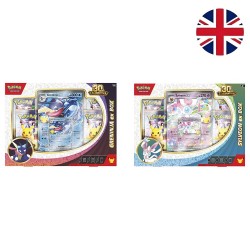 English Pokemon 30 Anniversary Sylveon / Greninja assorted Card Game blister 6 Τεμ.