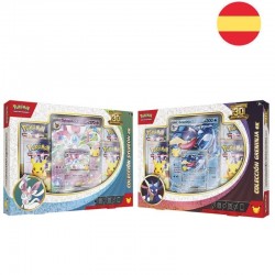 Spanish Pokemon 30 Anniversary Sylveon / Greninja Card blister 6 Τεμ.