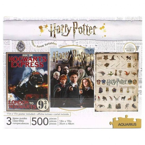 Harry Potter 3 puzzles set 500pcs