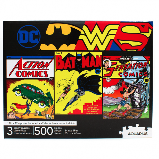 DC Comics 3 puzzles set 500pcs