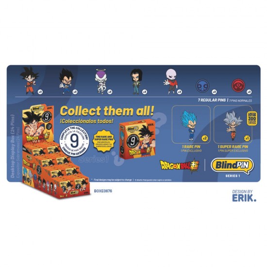 Dragon Ball  pin mystery collectible BlindPIN 24 Τεμ.