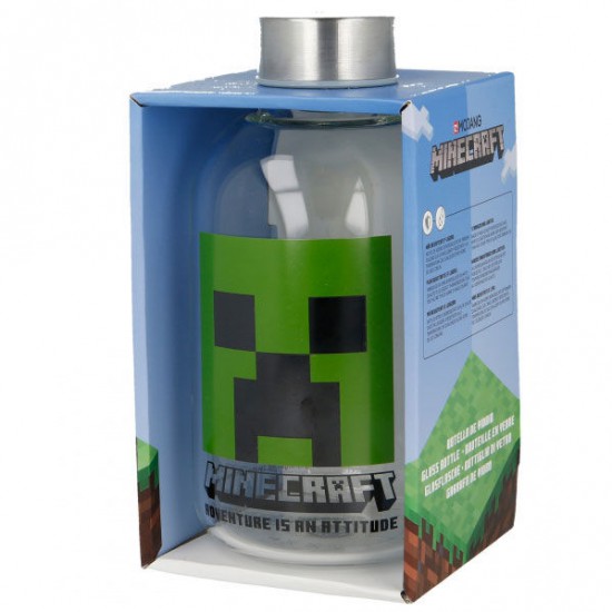 Minecraft glass bottle 620ml