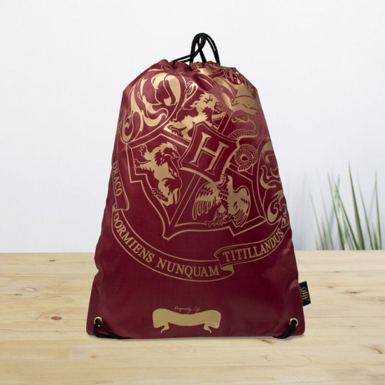 Harry Potter Draw String Bag Black - Crest & Customise