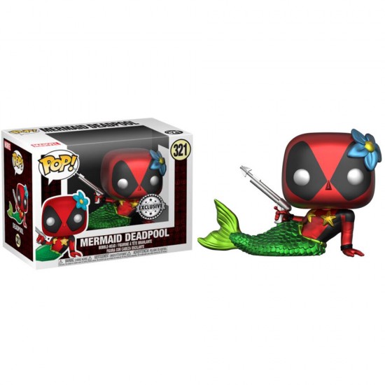 Set figure POP & Tee Marvel Deadpool Mermaid Exclusive S