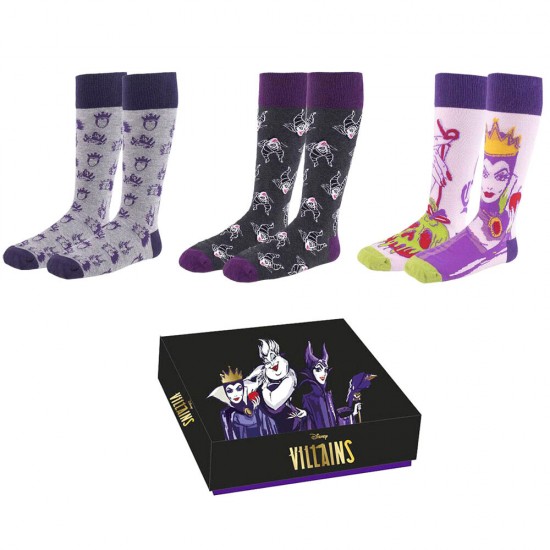 Disney Villains pack 3 socks