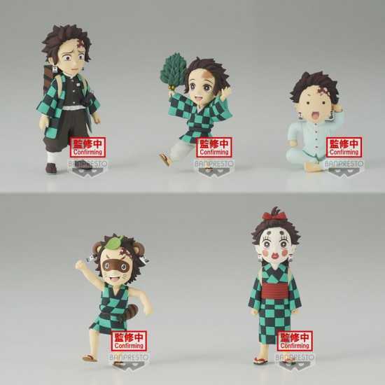 Pack 12 figures Demon Slayer Kimetsu no Yaiba Tanjiro Kamado assorted 7cm