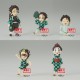 Pack 12 figures Demon Slayer Kimetsu no Yaiba Tanjiro Kamado assorted 7cm
