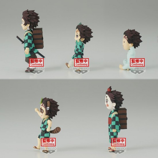 Pack 12 figures Demon Slayer Kimetsu no Yaiba Tanjiro Kamado assorted 7cm