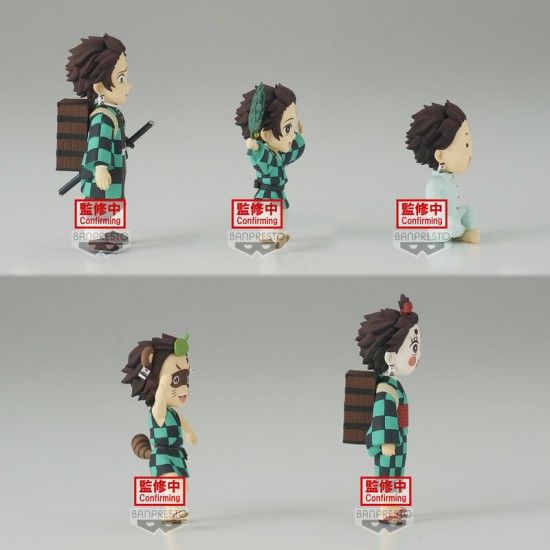 Pack 12 figures Demon Slayer Kimetsu no Yaiba Tanjiro Kamado assorted 7cm