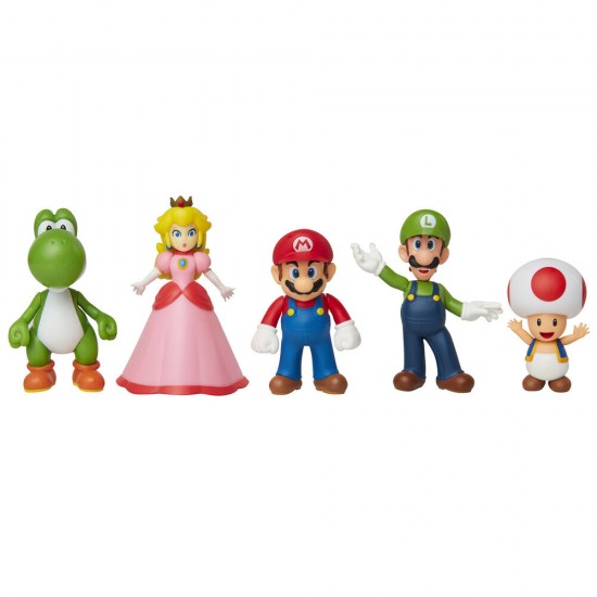 Nintendo Super Mario set 5 figures 6cm