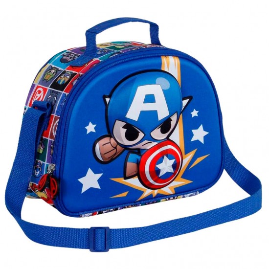 Marvel Avengers Captain America Punch 3D lunch bag