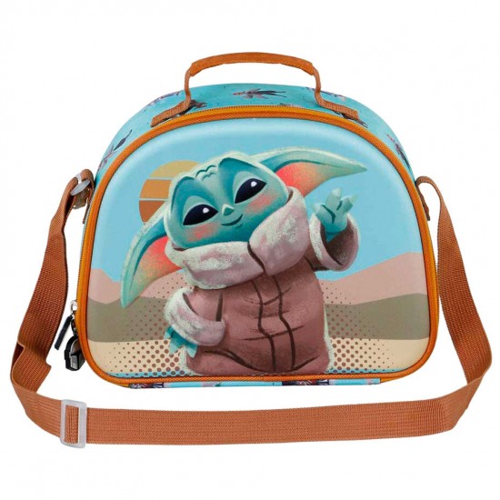 Star Wars The Mandalorian Grogu Say Hi 3D lunch bag