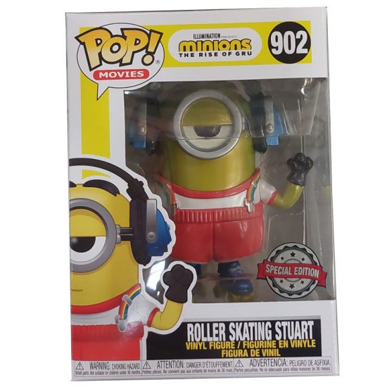 Set figure POP & Tee Minions Roller Skating Stuart Metallic Exclusive XL