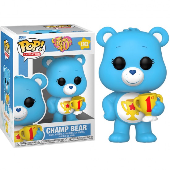 Pack 6 POP figures Care Bears 40th Anniversary Champ Bear 5 + 1 Chase