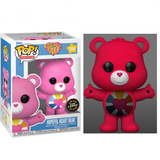 Pack 6 POP figures Care Bears 40th Anniversary Hopeful Heart Bear 5 + 1 Chase