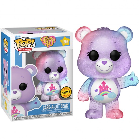 Pack 6 POP figures Care Bears 40th Anniversary Care a Lot Bear 5 + 1 Chase