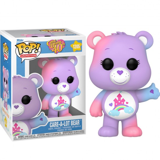 Pack 6 POP figures Care Bears 40th Anniversary Care a Lot Bear 5 + 1 Chase