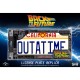 Back to the Future DeLorean Outatime license plate replica