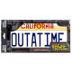 Back to the Future DeLorean Outatime license plate replica