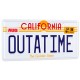 Back to the Future DeLorean Outatime license plate replica