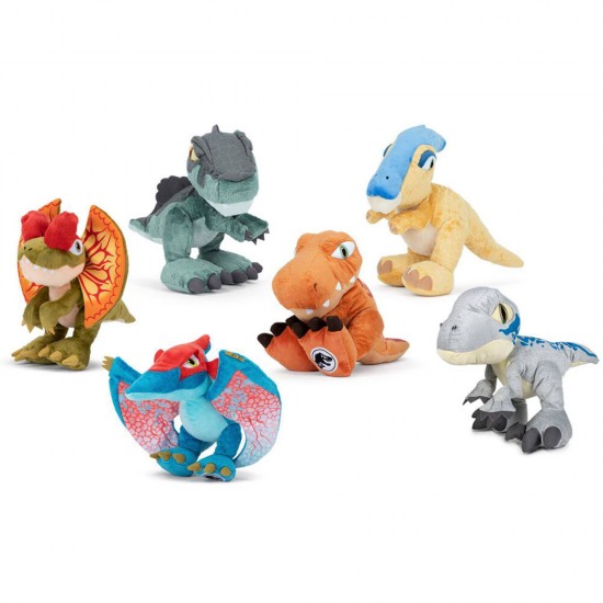 Jurassic World assorted plush toy 25cm 12 Τεμ.