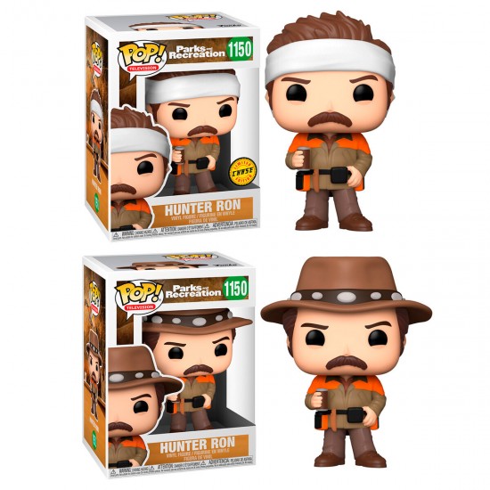 POP figure Parks and Rec Hunter Ron 5 + 1 Chase 6 Τεμ.