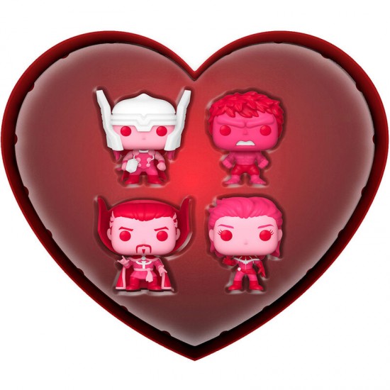 Metal box 4 Pocket POP Marvel Classic Valentines