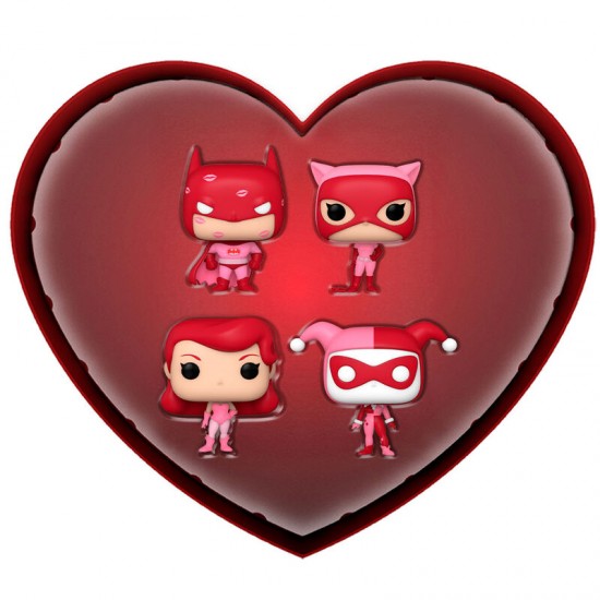 Metal box 4 Pocket POP DC Comics Valentines