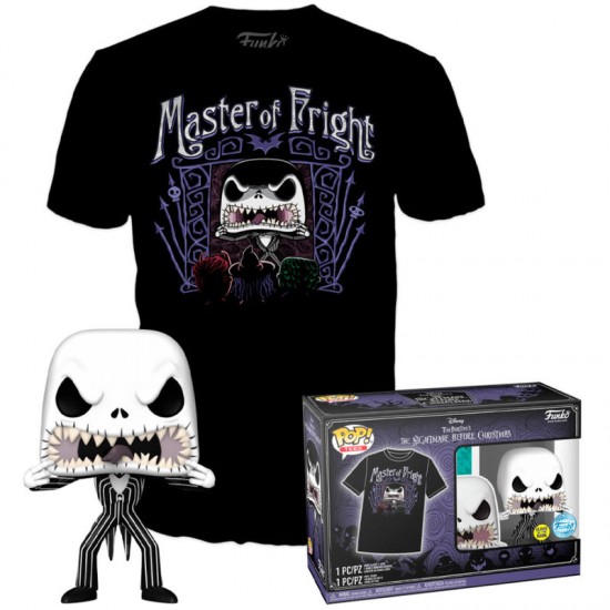 Set figure POP & Tee Nightmare Before Christmas Jack Skellington Exclusive S