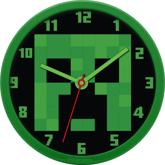 Minecraft Bros wall clock