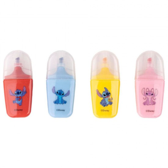Disney Stitch blister 4 Highlighters 6 Τεμ.